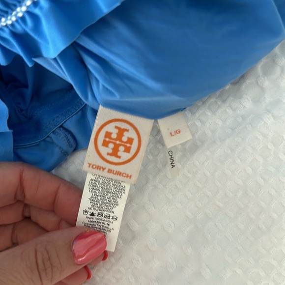 Tory Burch Costa Tube Top in Blue Dusk Women’s Large - Picture 5 of 8